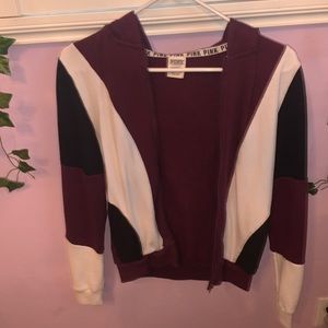 PINK brand maroon zip up jacket
